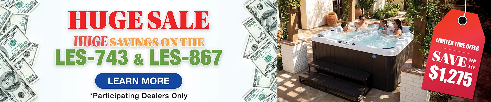 Calspas hot tub being used in a family setting - Revere